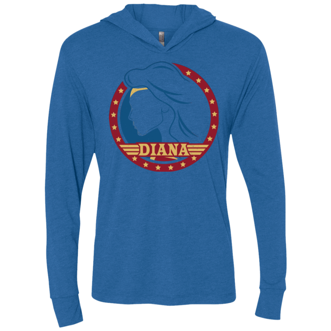 T-Shirts Vintage Royal / X-Small Diana Triblend Long Sleeve Hoodie Tee