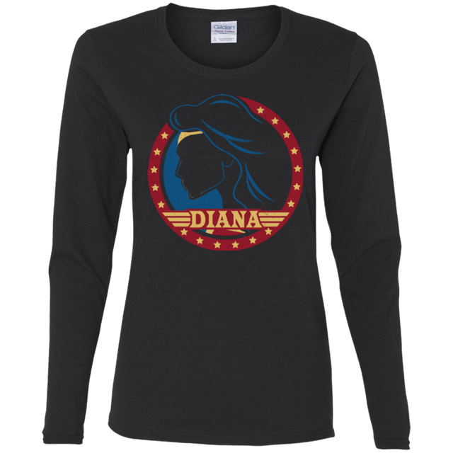 T-Shirts Black / S Diana Women's Long Sleeve T-Shirt