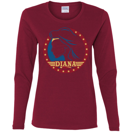 T-Shirts Cardinal / S Diana Women's Long Sleeve T-Shirt