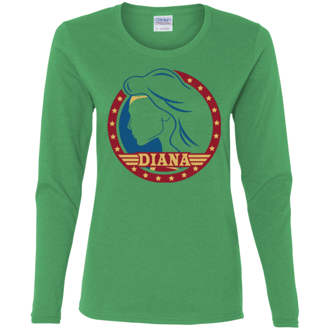 T-Shirts Irish Green / S Diana Women's Long Sleeve T-Shirt
