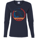 T-Shirts Navy / S Diana Women's Long Sleeve T-Shirt