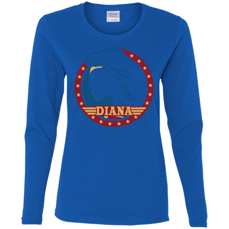 T-Shirts Royal / S Diana Women's Long Sleeve T-Shirt