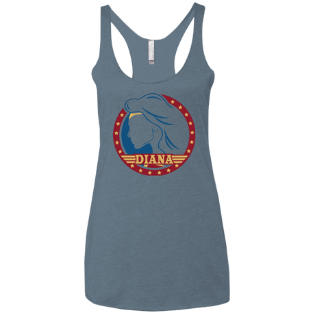 T-Shirts Indigo / X-Small Diana Women's Triblend Racerback Tank