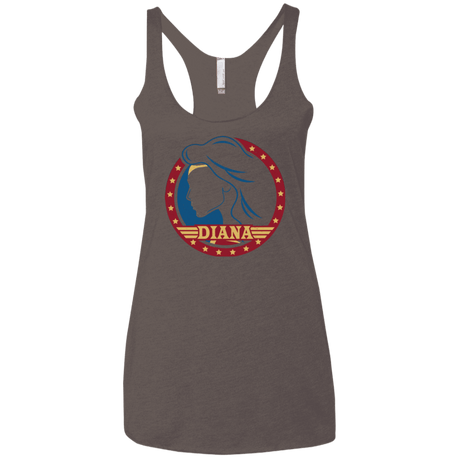 T-Shirts Macchiato / X-Small Diana Women's Triblend Racerback Tank