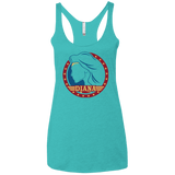 T-Shirts Tahiti Blue / X-Small Diana Women's Triblend Racerback Tank