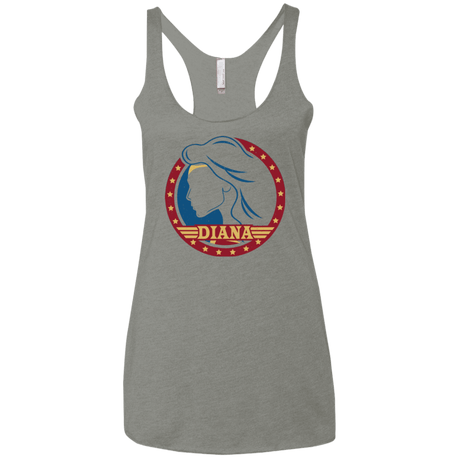 T-Shirts Venetian Grey / X-Small Diana Women's Triblend Racerback Tank
