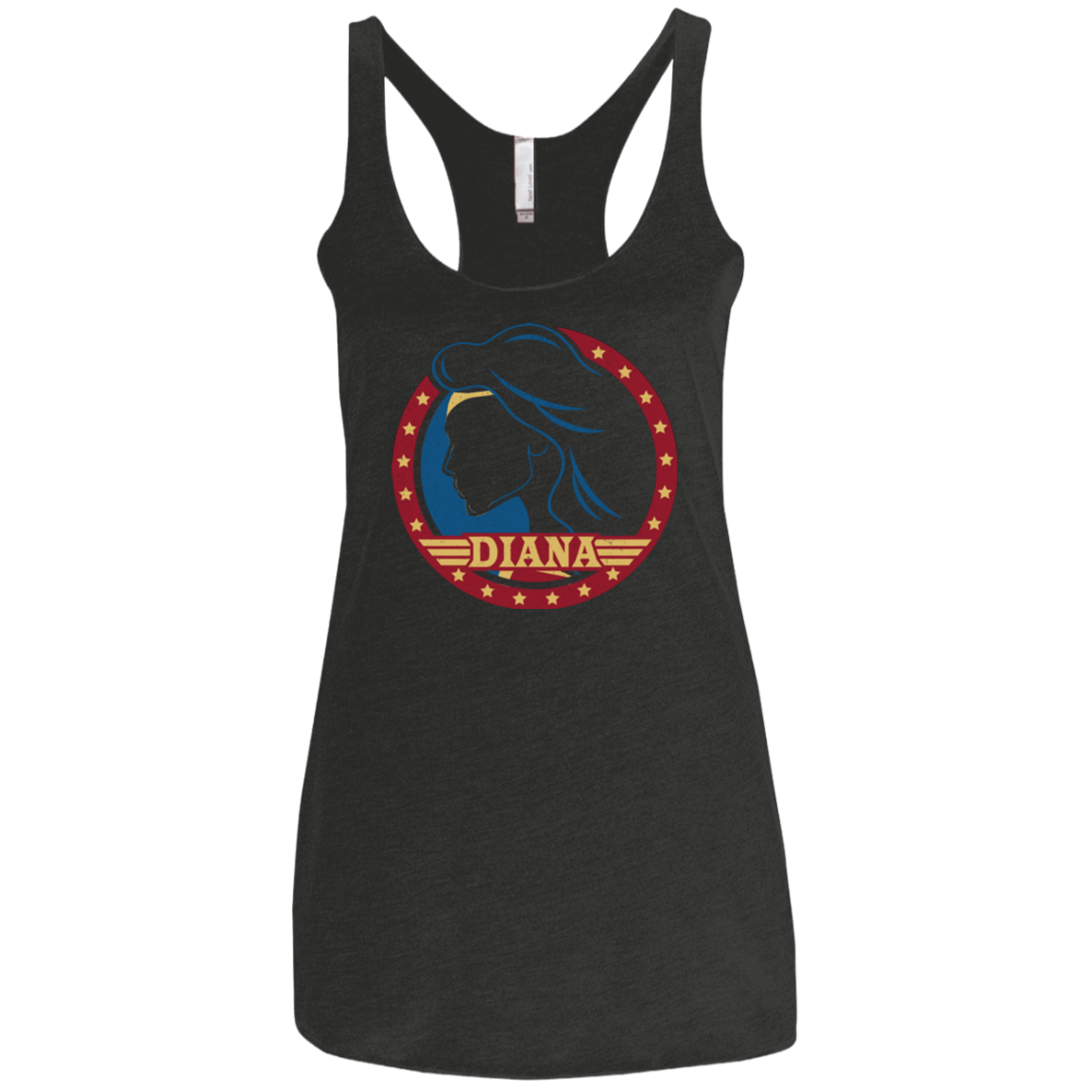 T-Shirts Vintage Black / X-Small Diana Women's Triblend Racerback Tank