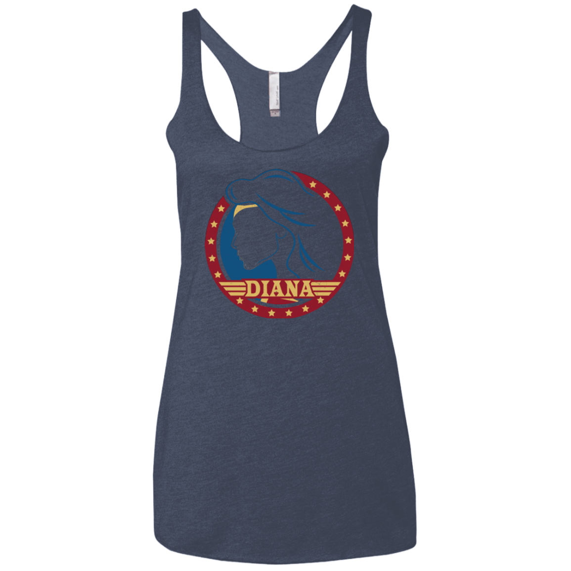 T-Shirts Vintage Navy / X-Small Diana Women's Triblend Racerback Tank