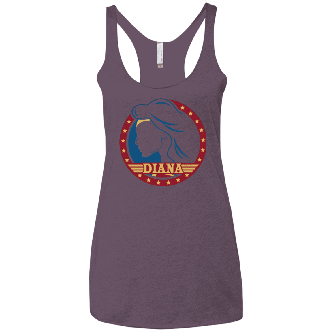 T-Shirts Vintage Purple / X-Small Diana Women's Triblend Racerback Tank