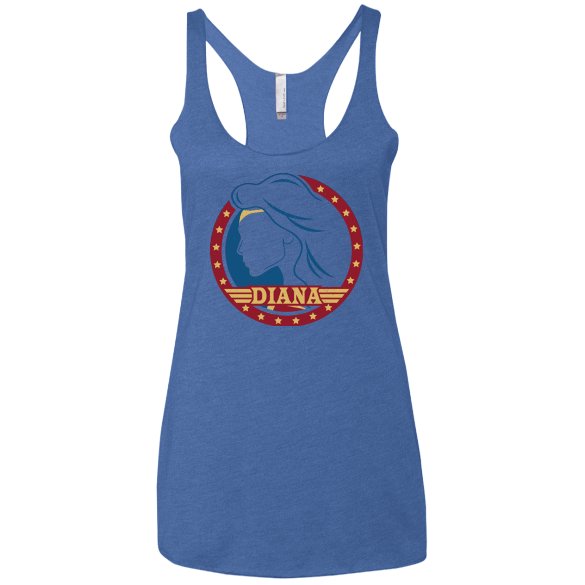 T-Shirts Vintage Royal / X-Small Diana Women's Triblend Racerback Tank