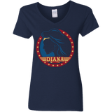 T-Shirts Navy / S Diana Women's V-Neck T-Shirt