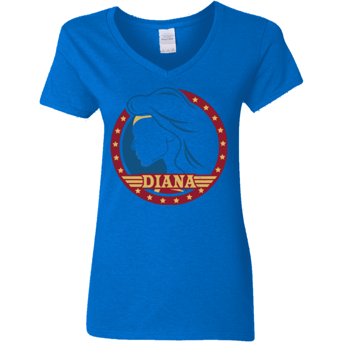 T-Shirts Royal / S Diana Women's V-Neck T-Shirt