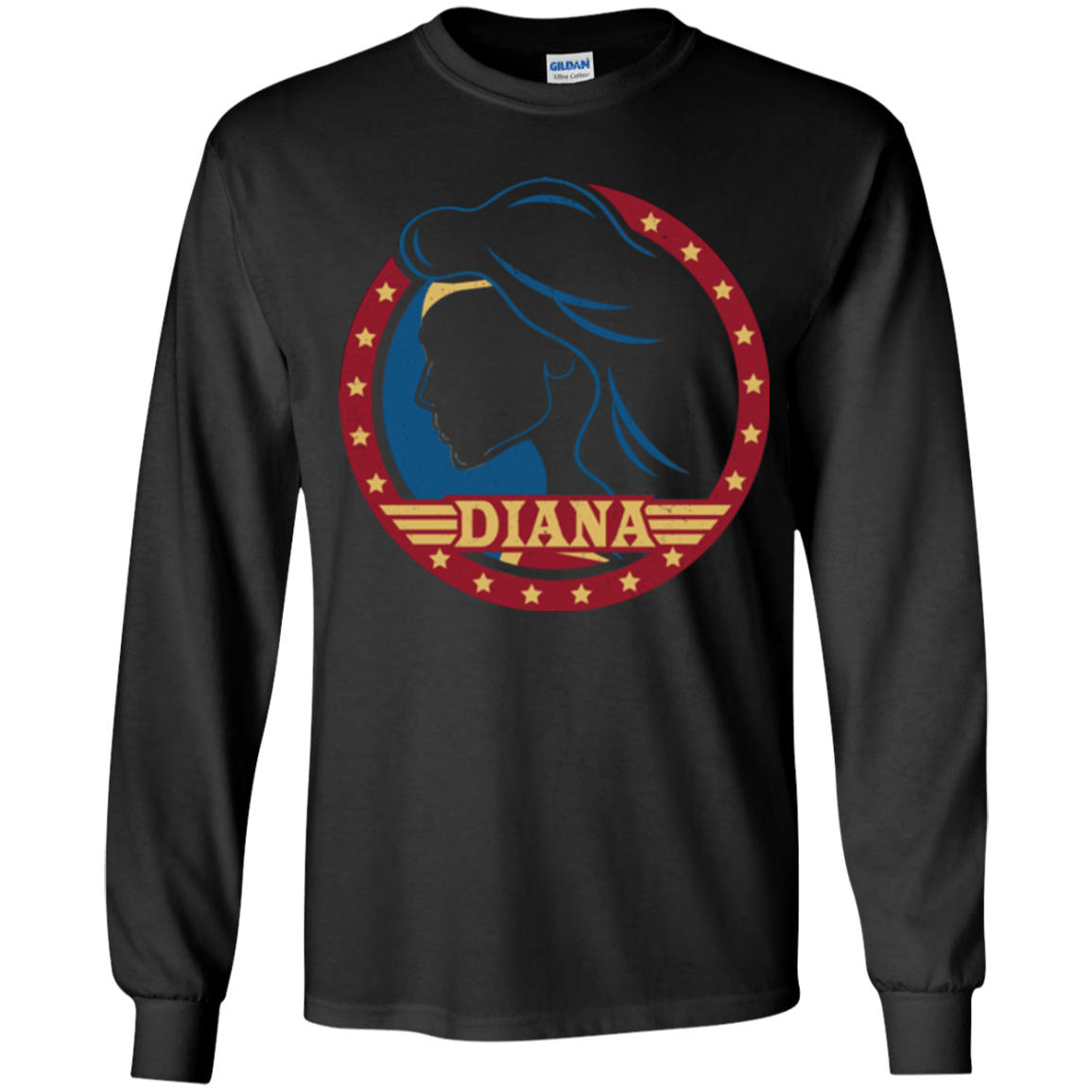 T-Shirts Black / YS Diana Youth Long Sleeve T-Shirt