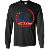 T-Shirts Black / YS Diana Youth Long Sleeve T-Shirt