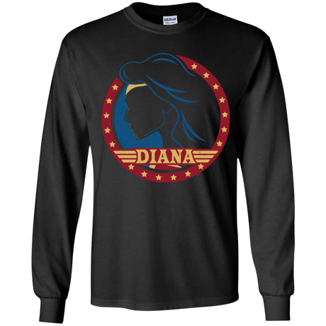 T-Shirts Black / YS Diana Youth Long Sleeve T-Shirt