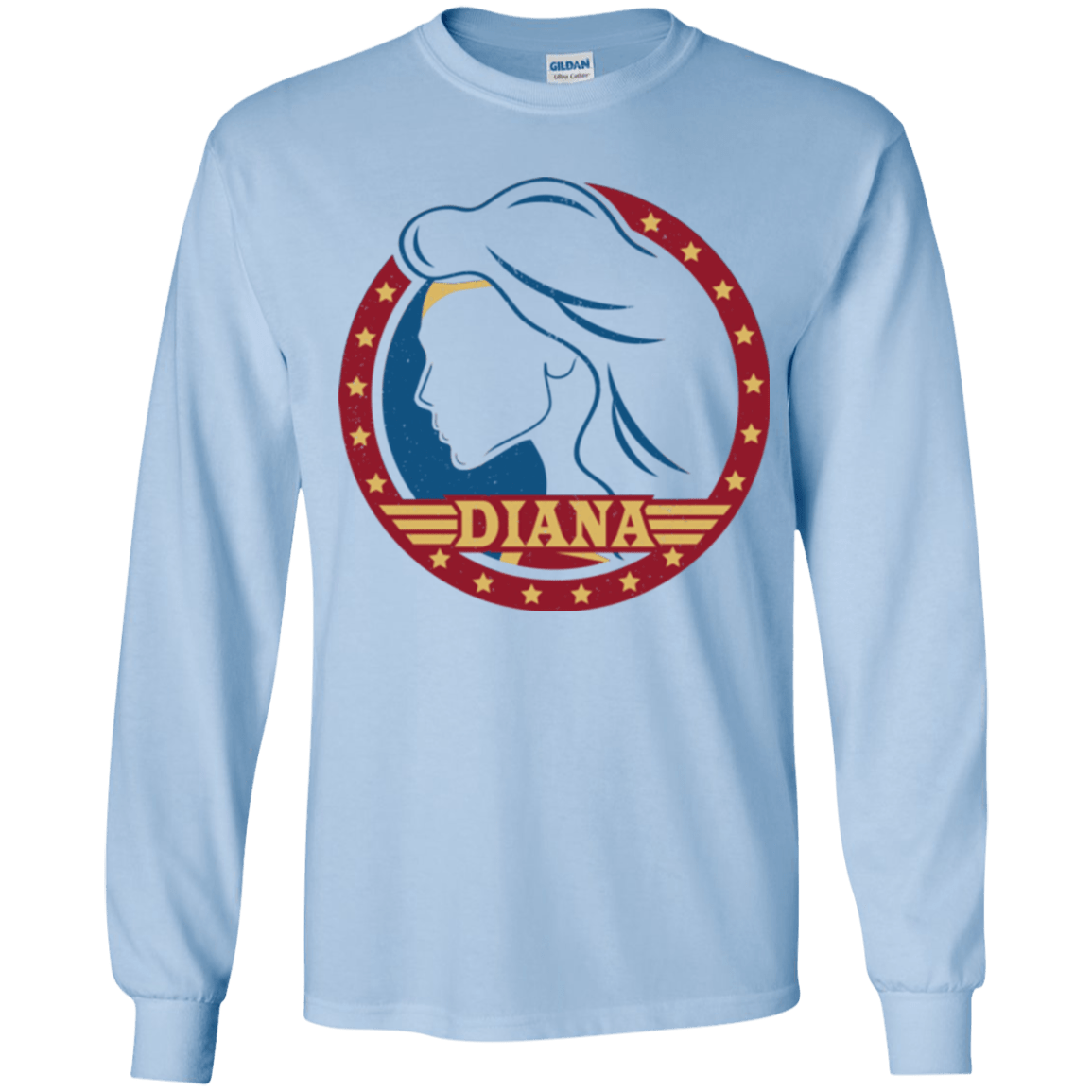 T-Shirts Light Blue / YS Diana Youth Long Sleeve T-Shirt