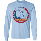 T-Shirts Light Blue / YS Diana Youth Long Sleeve T-Shirt