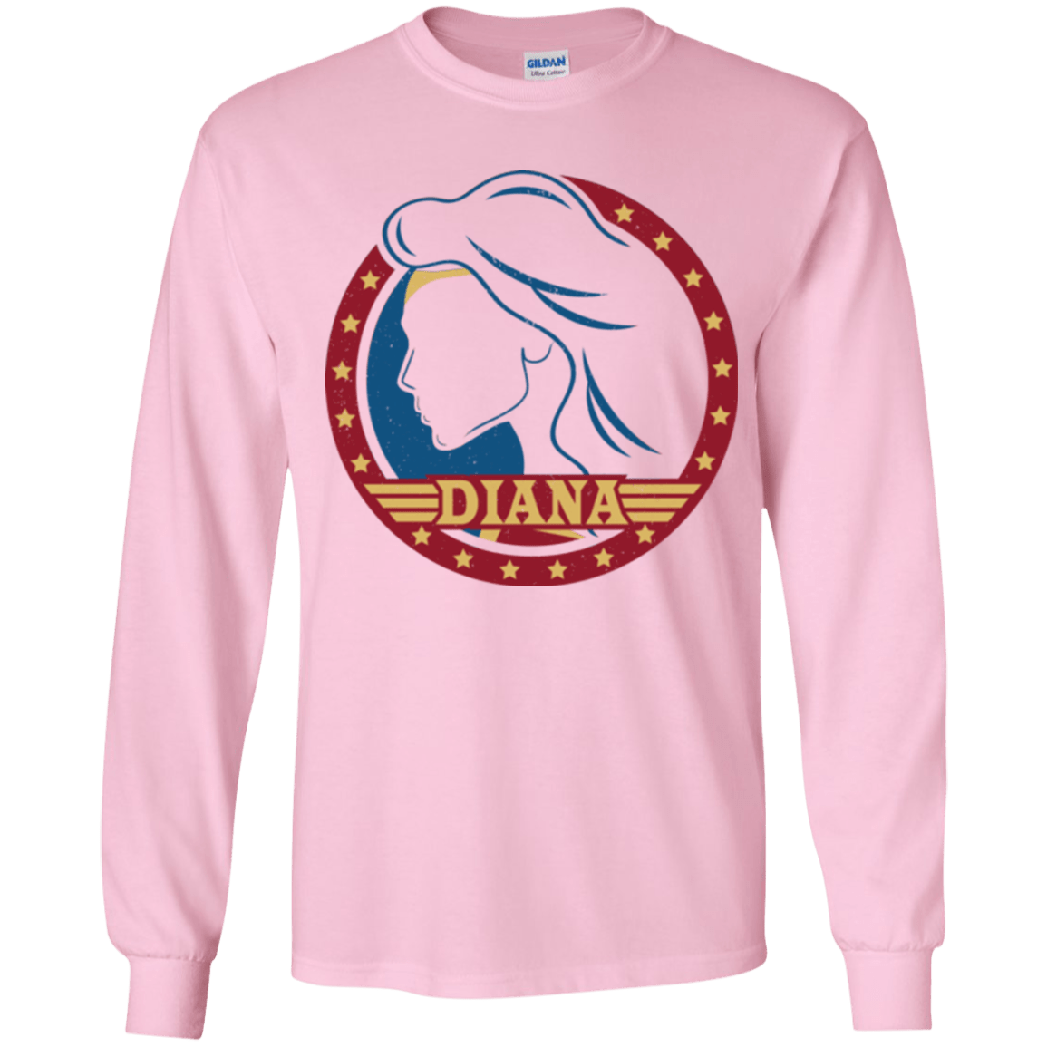 T-Shirts Light Pink / YS Diana Youth Long Sleeve T-Shirt