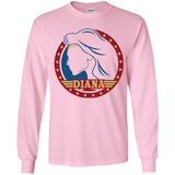 T-Shirts Light Pink / YS Diana Youth Long Sleeve T-Shirt