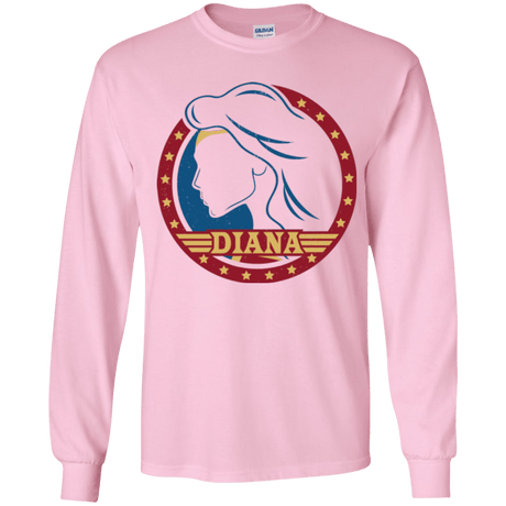 T-Shirts Light Pink / YS Diana Youth Long Sleeve T-Shirt