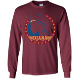 T-Shirts Maroon / YS Diana Youth Long Sleeve T-Shirt
