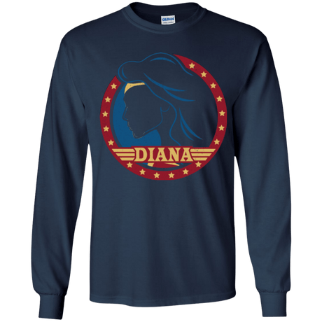 T-Shirts Navy / YS Diana Youth Long Sleeve T-Shirt