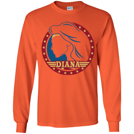 T-Shirts Orange / YS Diana Youth Long Sleeve T-Shirt