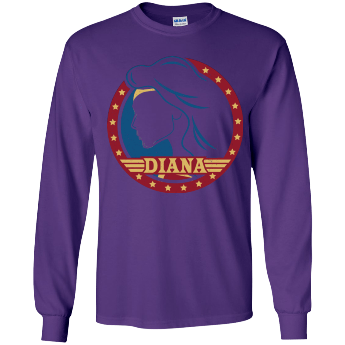 T-Shirts Purple / YS Diana Youth Long Sleeve T-Shirt