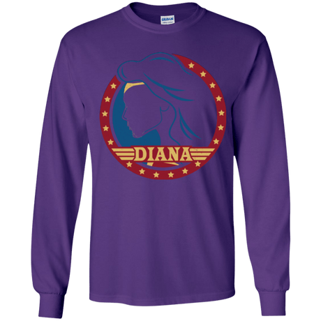 T-Shirts Purple / YS Diana Youth Long Sleeve T-Shirt
