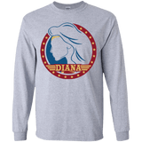 T-Shirts Sport Grey / YS Diana Youth Long Sleeve T-Shirt