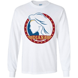 T-Shirts White / YS Diana Youth Long Sleeve T-Shirt