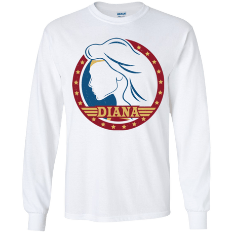 T-Shirts White / YS Diana Youth Long Sleeve T-Shirt
