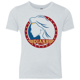 T-Shirts Heather White / YXS Diana Youth Triblend T-Shirt