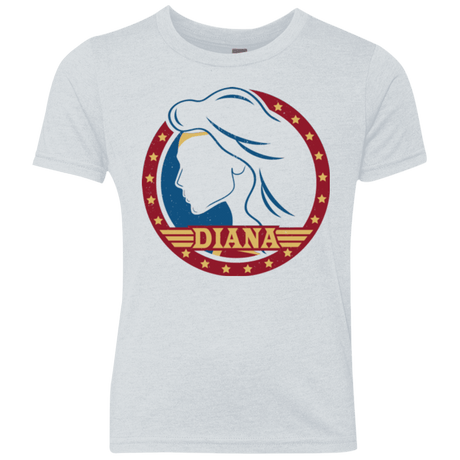 T-Shirts Heather White / YXS Diana Youth Triblend T-Shirt