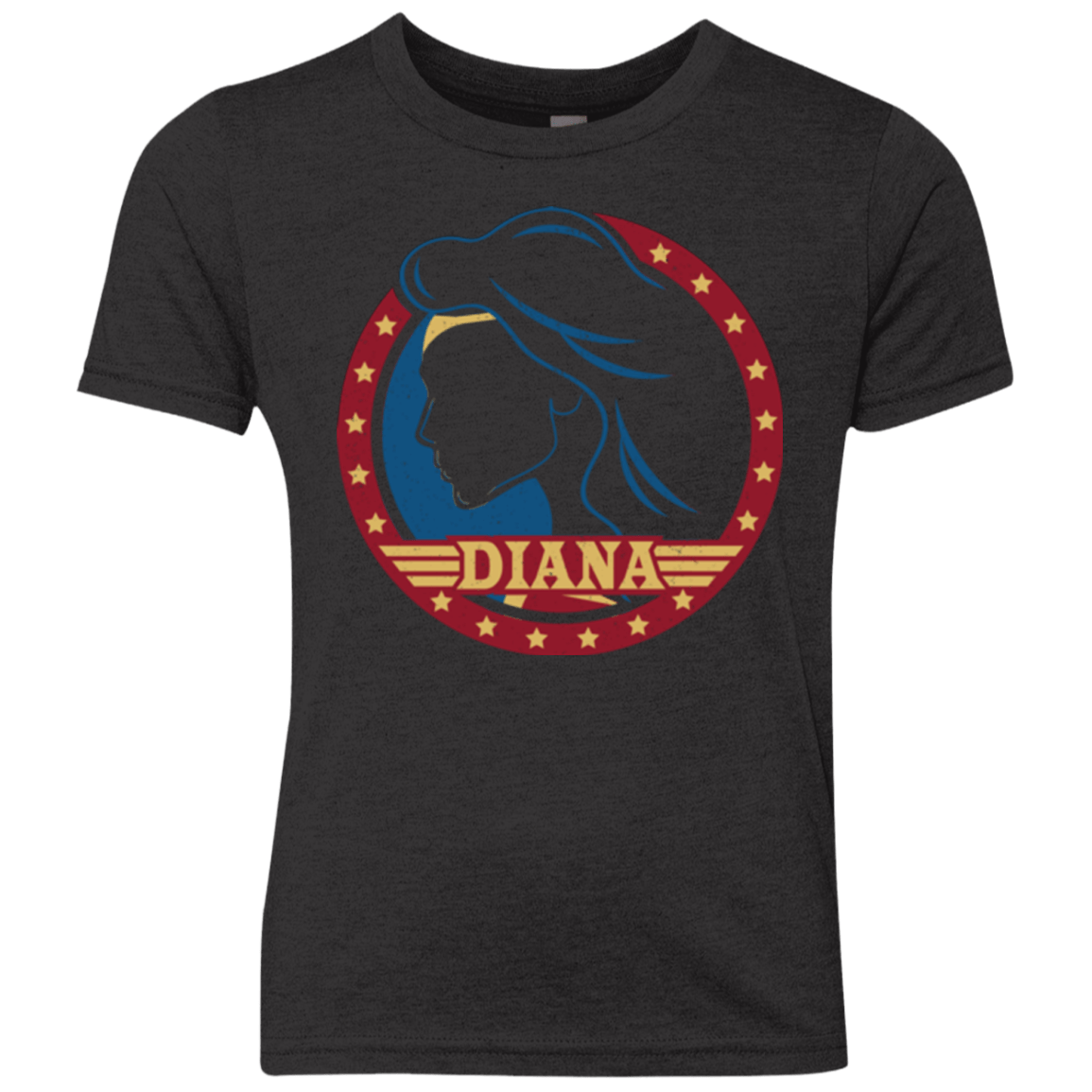 T-Shirts Vintage Black / YXS Diana Youth Triblend T-Shirt