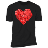 T-Shirts Black / S Dice Heart Men's Premium T-Shirt