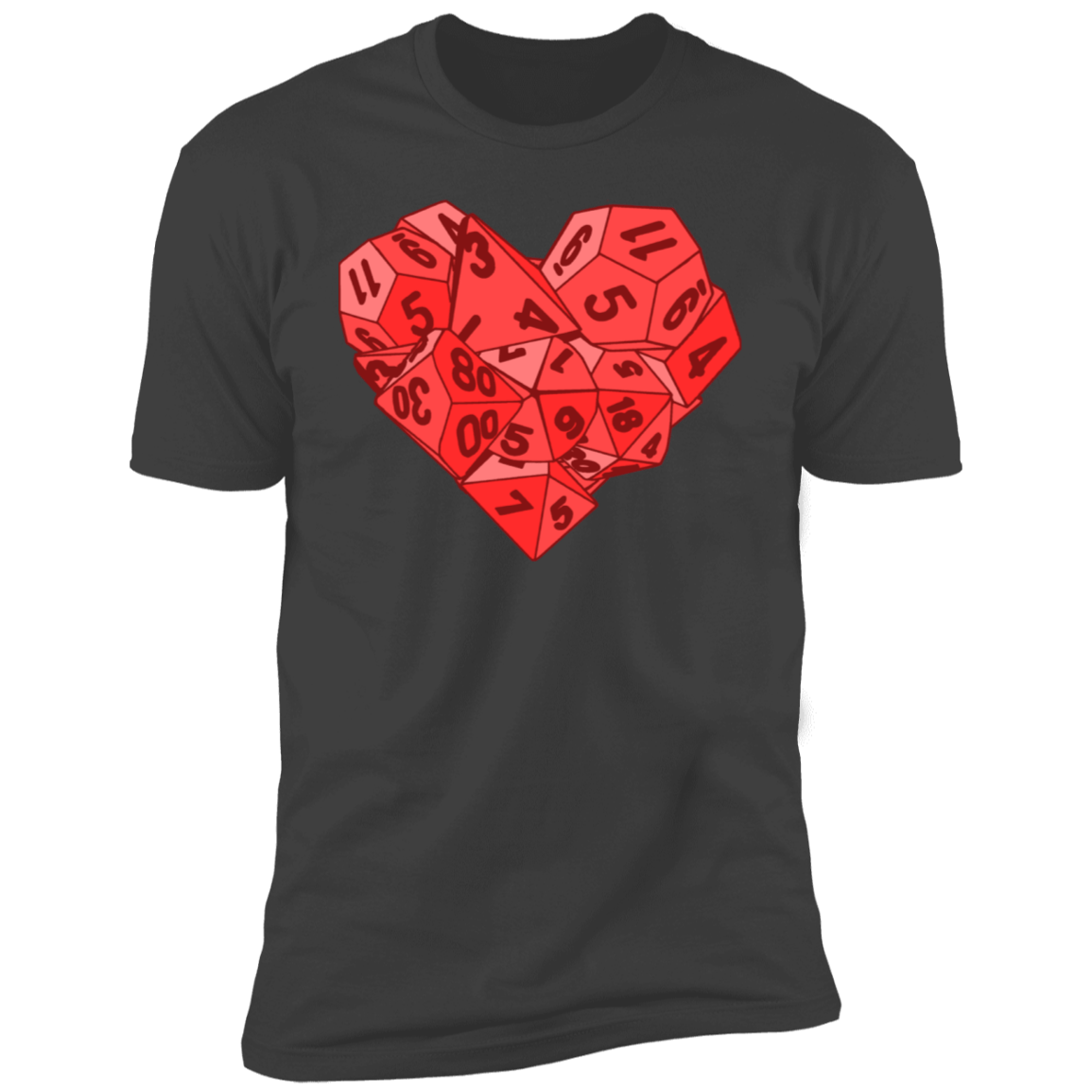 T-Shirts Heavy Metal / S Dice Heart Men's Premium T-Shirt