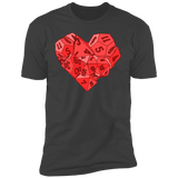T-Shirts Heavy Metal / S Dice Heart Men's Premium T-Shirt