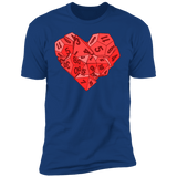 T-Shirts Royal / S Dice Heart Men's Premium T-Shirt