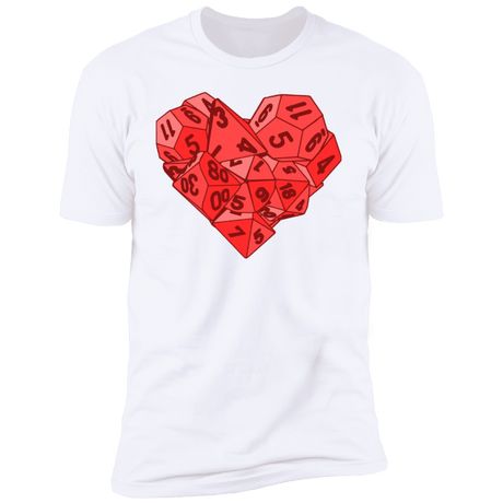 T-Shirts White / S Dice Heart Men's Premium T-Shirt