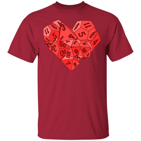 T-Shirts Cardinal / S Dice Heart T-Shirt