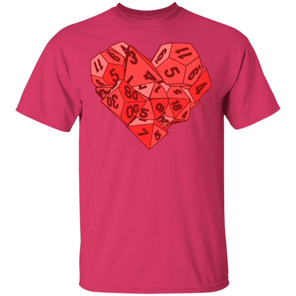 T-Shirts Heliconia / S Dice Heart T-Shirt