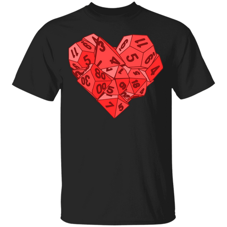 T-Shirts Black / YXS Dice Heart Youth T-Shirt