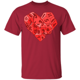 T-Shirts Cardinal / YXS Dice Heart Youth T-Shirt