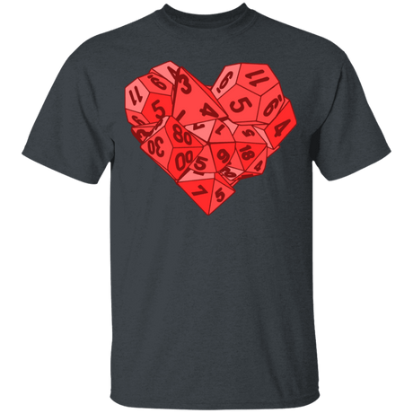 T-Shirts Dark Heather / YXS Dice Heart Youth T-Shirt