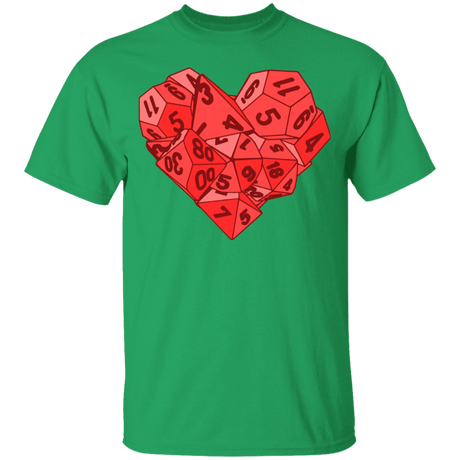 T-Shirts Irish Green / YXS Dice Heart Youth T-Shirt
