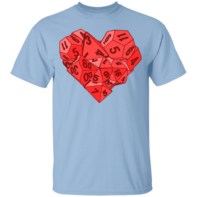 T-Shirts Light Blue / YXS Dice Heart Youth T-Shirt
