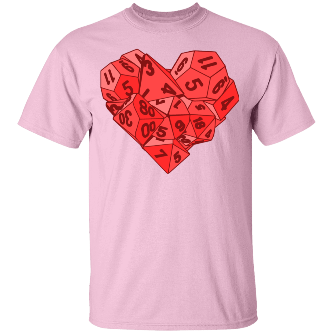 T-Shirts Light Pink / YXS Dice Heart Youth T-Shirt