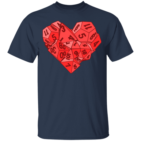 T-Shirts Navy / YXS Dice Heart Youth T-Shirt