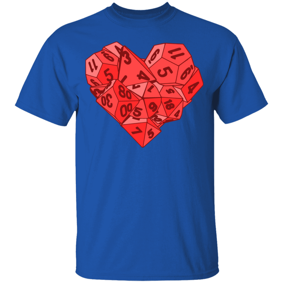 T-Shirts Royal / YXS Dice Heart Youth T-Shirt